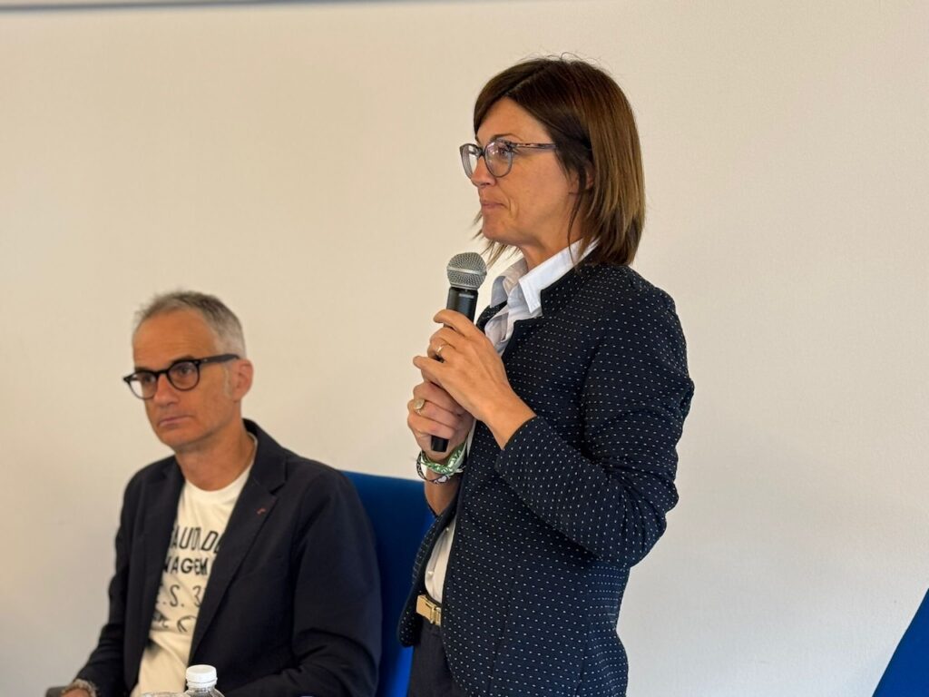 Intervento di Mara Gubiani, Assessorato al PNRR, Fondi Comunitari, Turismo, Innovazione. Gemona del Friuli capofila del progetto Sportland FVG